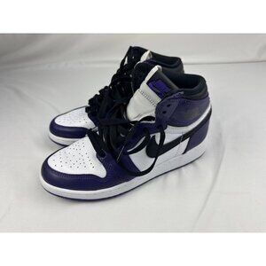 Nike Air Jordan 1 High OG GS 'Court Purple 2.0' 575441-500 Youth Size 5.5Y (7W)